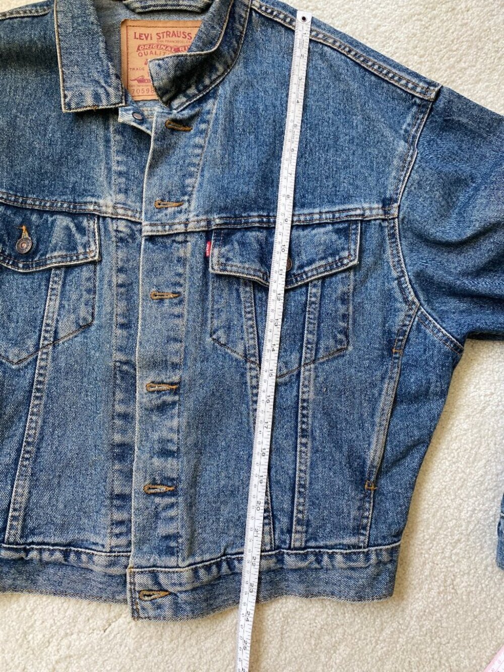 Vintage Levi's 90s denim Jean 70598 Jacket Size Small - Picture 8 of 13